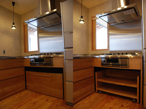 オーダーキッチン 一体天板 ナラ材 L型 5021  イメージ-15