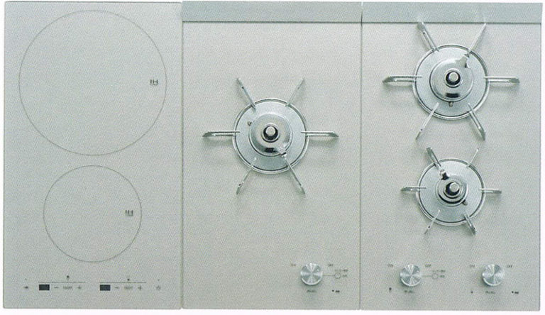 リンナイマイチョイスガスとIHの組み合わせ　シルバー
