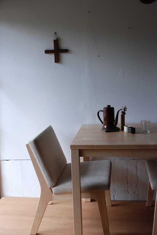 ダイニングテーブル 80cm角のカフェライク 3021  イメージ-1