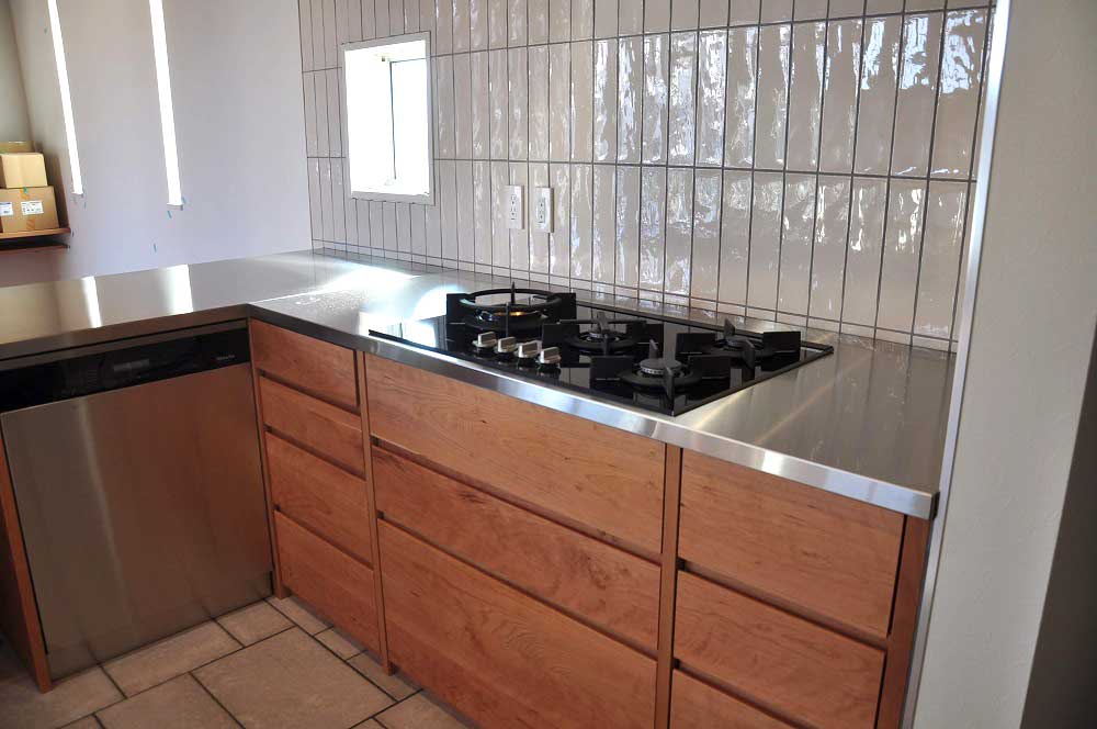 L型キッチン対面式　ASKOガスコンロとミーレ食洗機　5133  イメージ-6