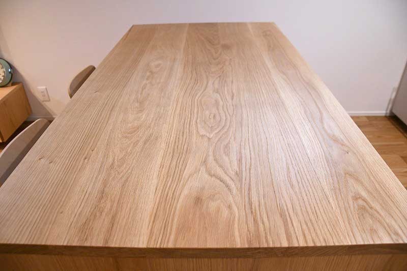 ダイニングテーブル兼アイランドカウンター オーク（ナラ）　150cm x 80cm　5138  イメージ-5